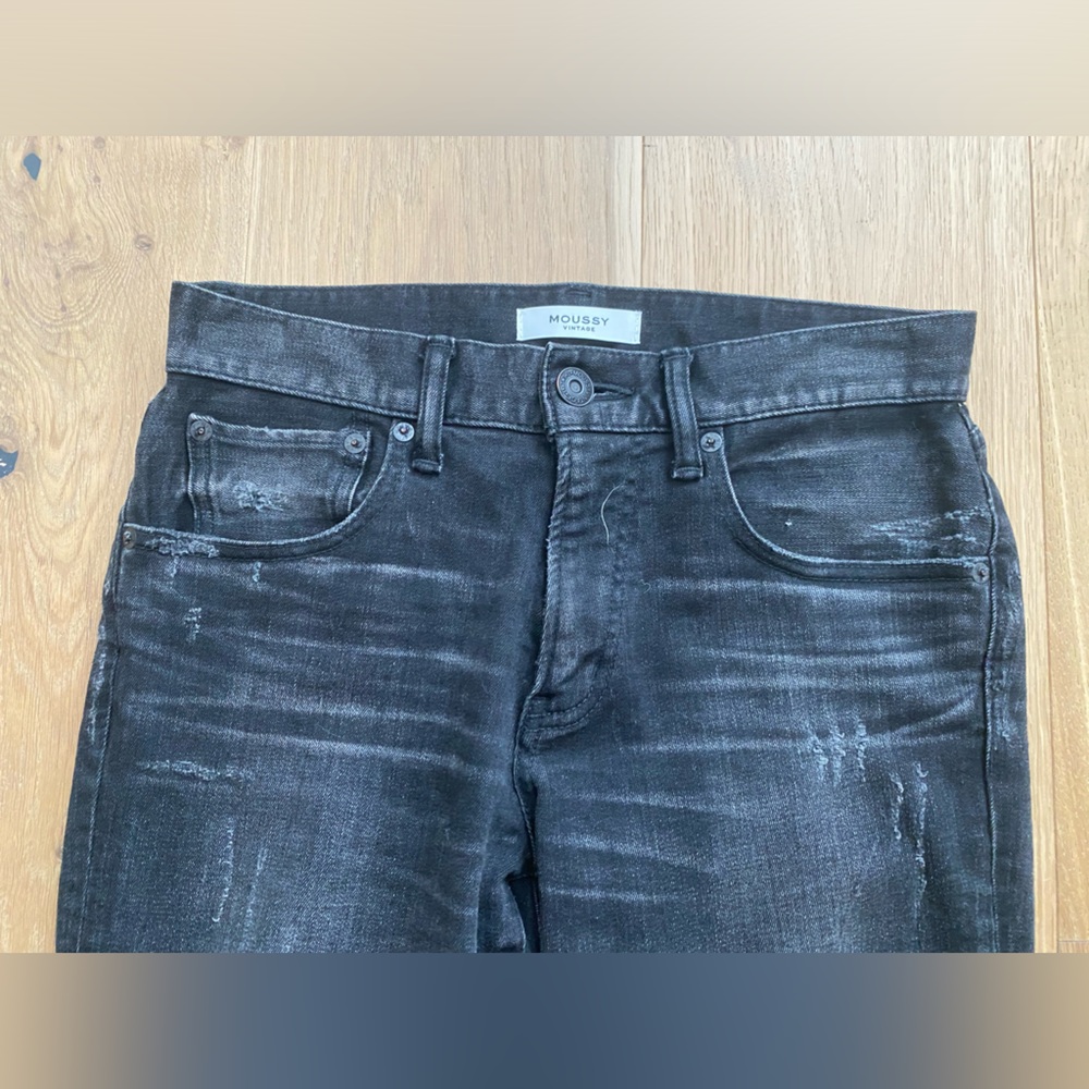Moussy Vintage Velma Distressed Skinny Jeans black , 26 (2-4)